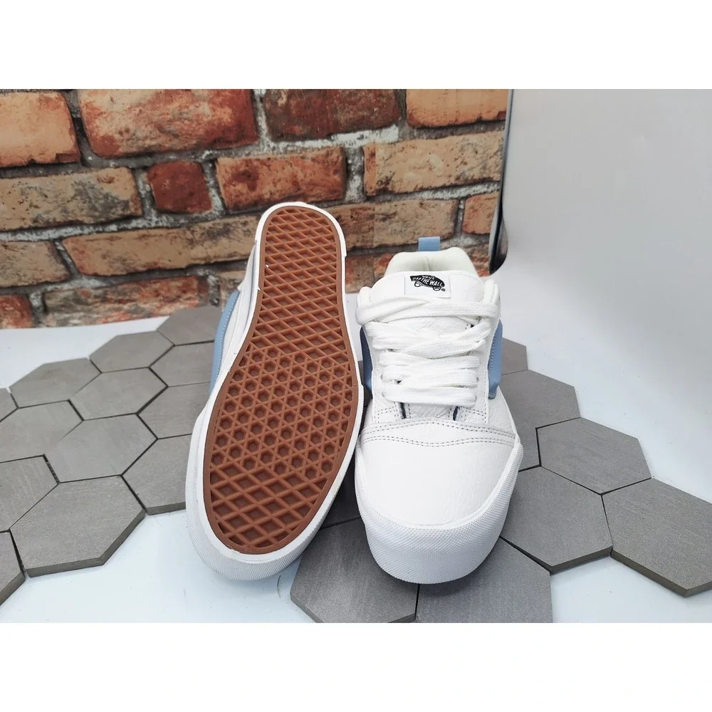 VANS Knu Stack Platform Lift Shoes Unc Blue White Platform Shoes Women Sz 9.5‎